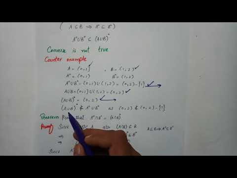 Theorems on interior