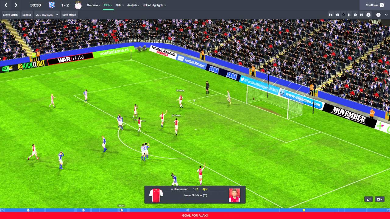 FM2015 - Heerenveen - Ajax (Eredivisie) replay
