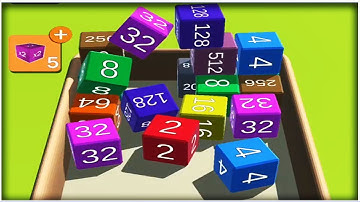 Cube 2048 3D 2048 Cube Merge Game - Gameplay Walkthrough