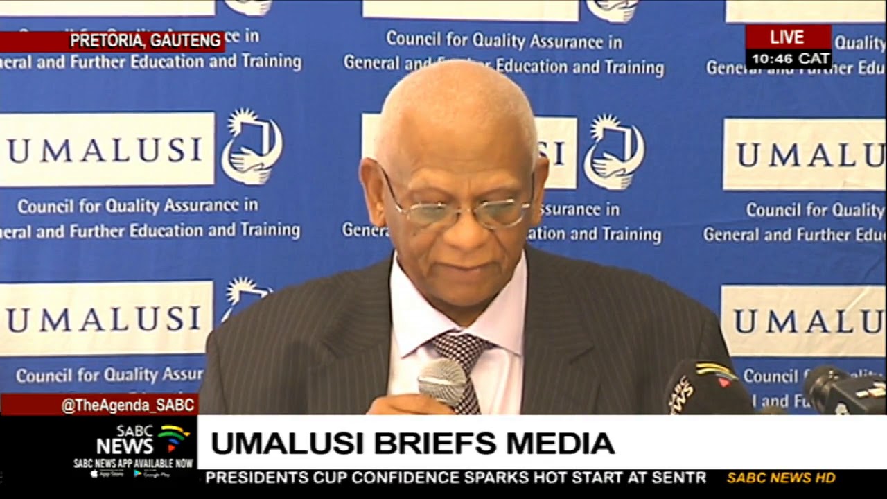UMalusi addresses the media on the matric results quality assessment ...
