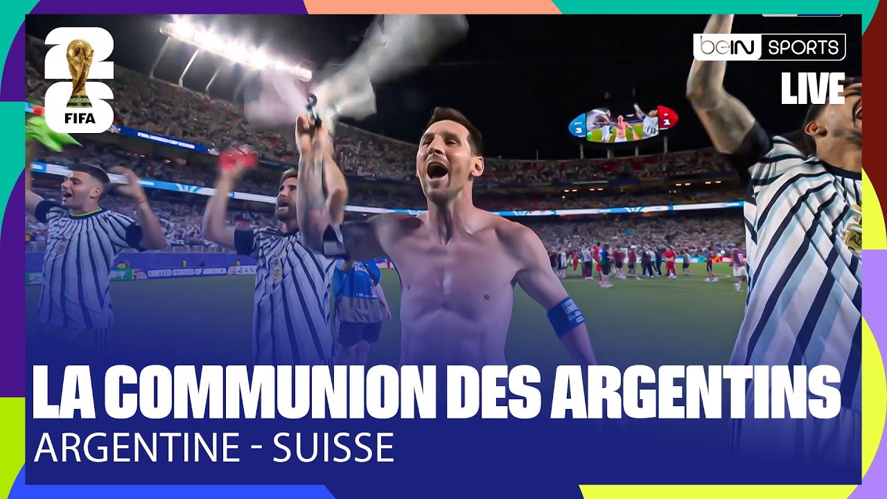 La COMMUNION de MESSI et des ARGENTINS avec leurs SUPPORTERS !