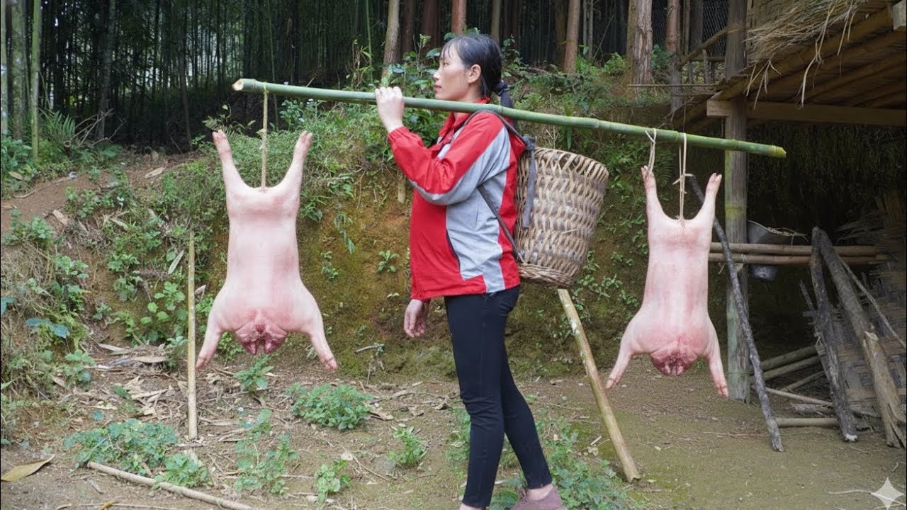 Traditional method for preserving black pork for 360 days | Homemade pork dinner.