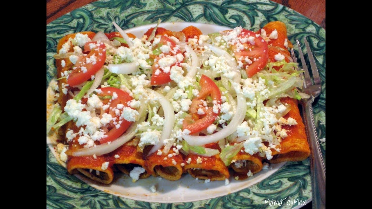 Como Hacer Enchiladas Rojas YouTube