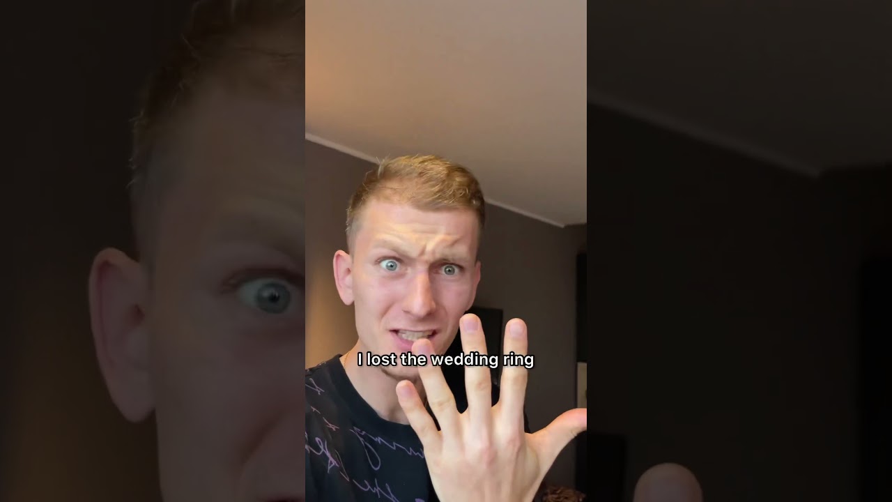 I lost the wedding ring 😱 