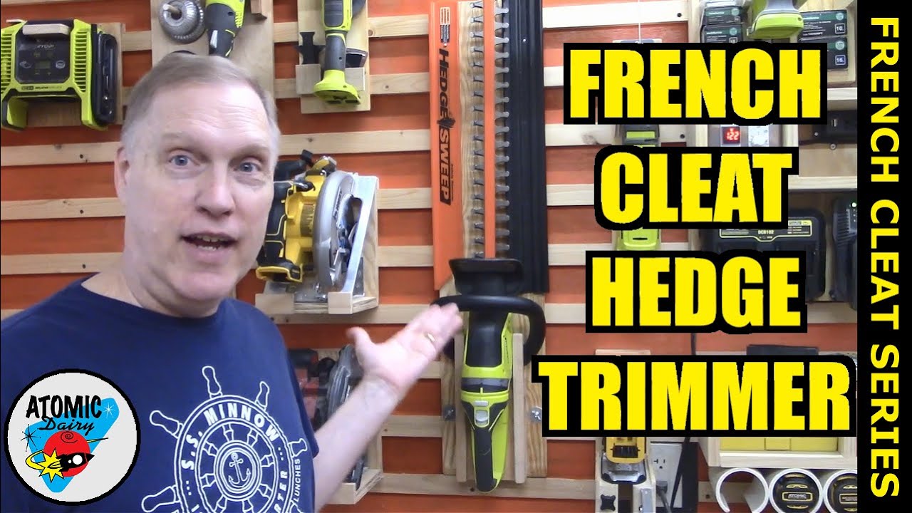 French Cleat Ryobi Hedge Trimmer Holder Easy Build YouTube