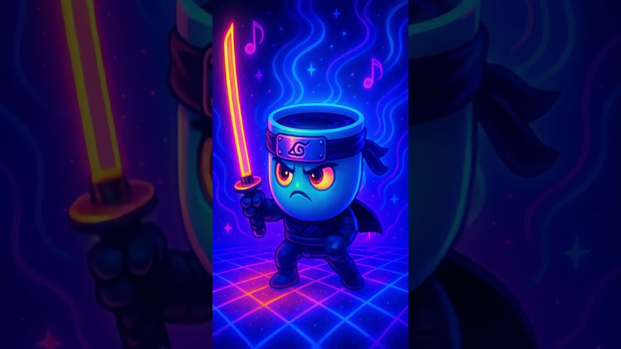 Neon? Coffee? Mustache? Dance? Yeah it’s a vibe | Moka and Mustachio  