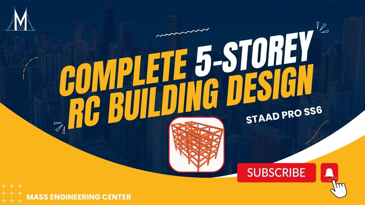 Building Design (G+4) In STAAD Pro V8i Software - YouTube