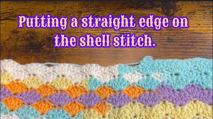Adding a straight edge to crochet shell stitch / #crochettutorial #crochet