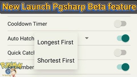 New Latest Pgsharp beta feature explained #autohatch #hack #moddedapk
