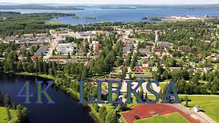 Lieksa from air * Finland 4K drone scenery