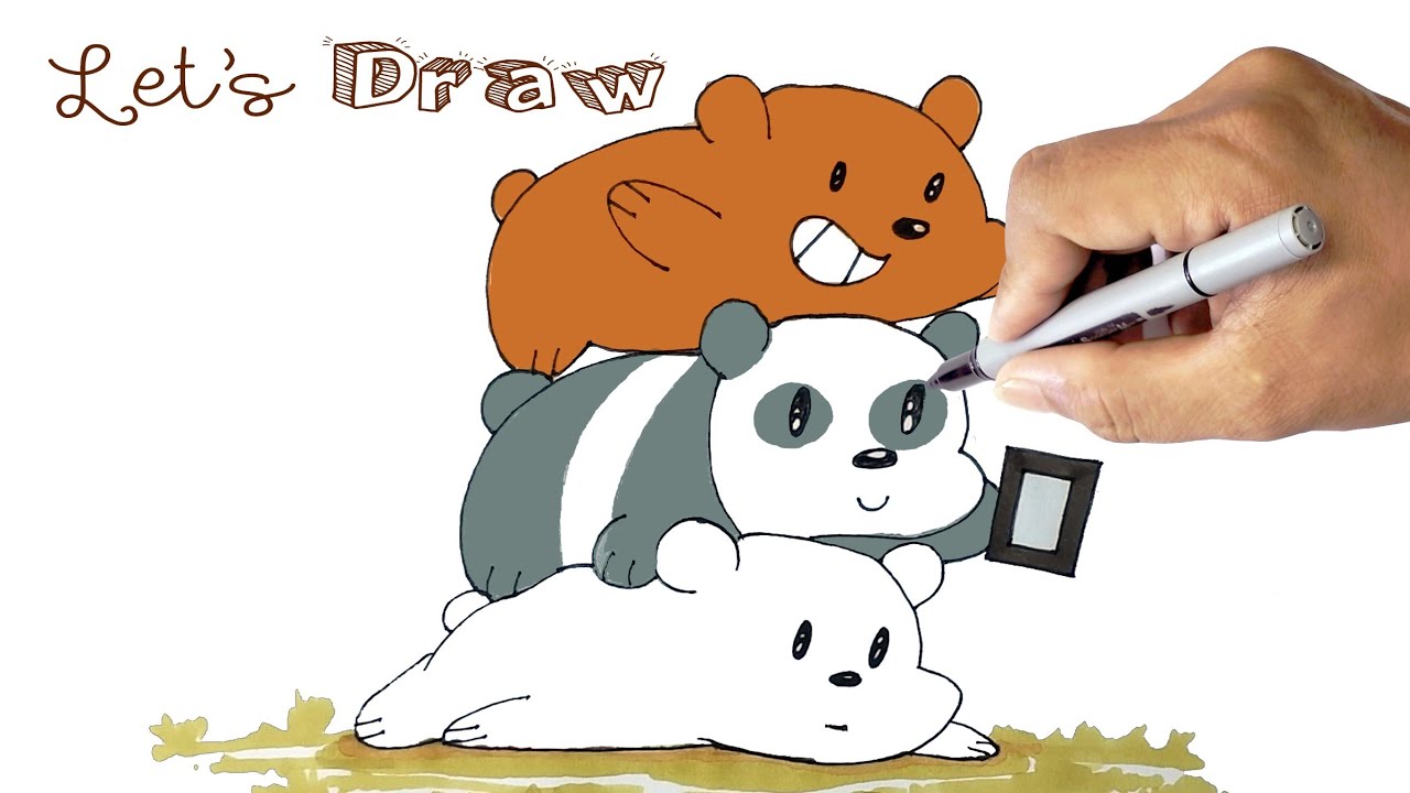 Let s Draw We  Bare  Bears  YouTube