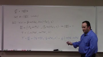 Advanced Calculus: on Frenet frame for curves, 12-11-17 part 1