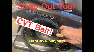 Yamaha Majesty 400 CVT Belt Replacement
