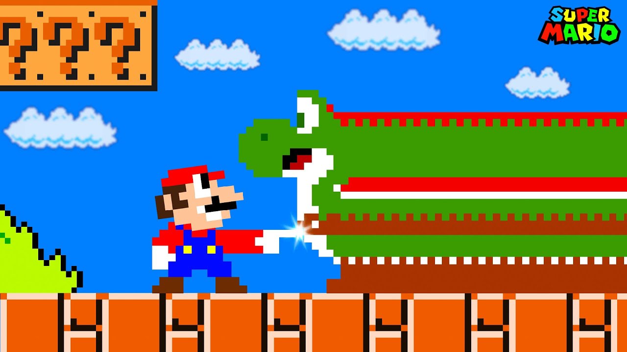 Super Mario Bros. When Everything Mario Touches Becomes WIDER! (Part 2)