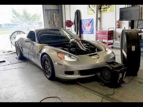 Matt's HPR 427 LS7 Procharged C6Z on the dyno at Davenport Motorsports ...