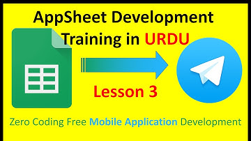 Create an App from Google Sheets with AppSheet || Full Tutorial in Urdu / Hindi Episode Lesson 3