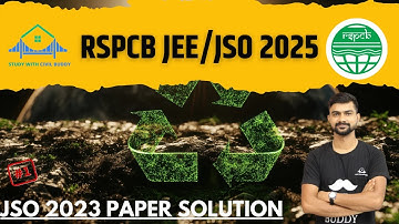 RSPCB JSO 2023 PAPER SOLUTION PART 1 Junior Scientific Officer PREVIOUS YEAR PAPER SOLUTION