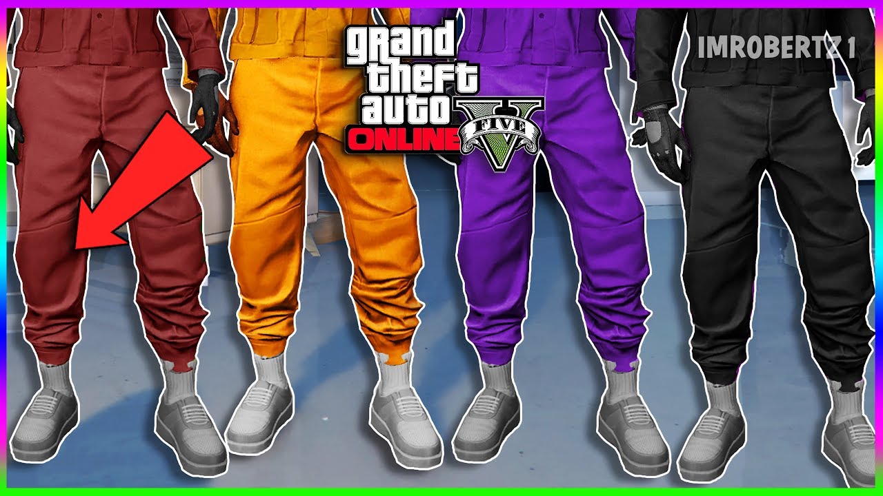 black orange joggers