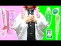 炭治郎と禰豆子にお願い!甘露寺蜜璃はピンクと緑を集めてハッピーになりたい!みこちゃん鬼滅の刃なりきりごっこ遊び ブラチャレ#057