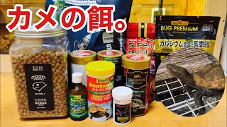 【カメ餌前編】我が家で使っているカメのエサ、サプリ等紹介