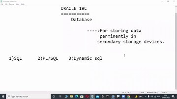 ORACLE 19c tutorials  by Mr. Murali Sir