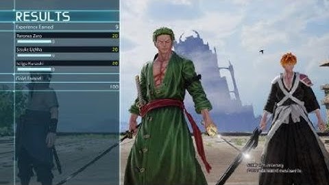JUMP FORCE Zoro, Sasuke, and Ichigo VS Asta,Rukia, and Renji