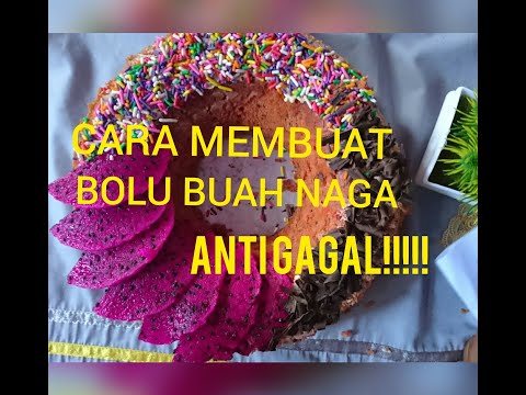 Cara Membuat Bolu Buah Naga