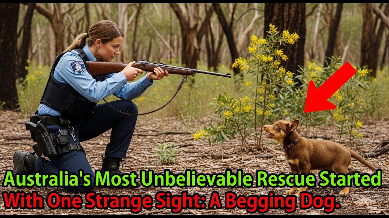 A Puppy Stood on 2 Legs to Beg a Cop. The Reason Why Is Unbelievable.