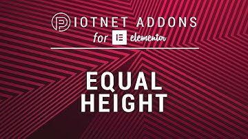 Equal Height | Piotnet Addons for Elementor (PAFE)