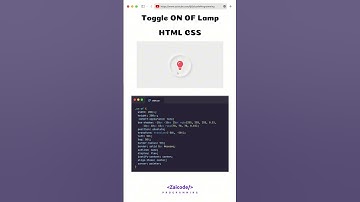 Toggle ON OF #html #css #toggle #lamp #zaicode #code #csstricks #cssanimation #onof
