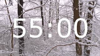 55 Minute Winter Timer with Jazz Music for Classroom
