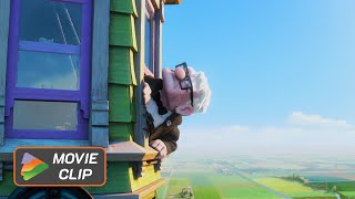 UP | Movie Clip | Carl attaches thousands of balloons to his house to fly to Paradise Falls