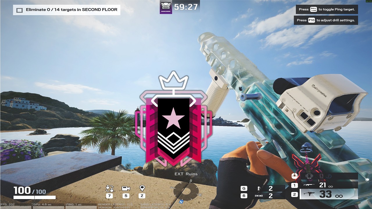 How the best pc champ warms up r6 (unranked gameplay) - YouTube