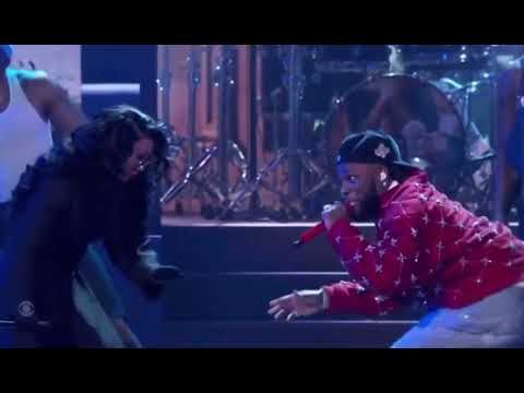 Brandy grammys performance with burna boy and 21 savage