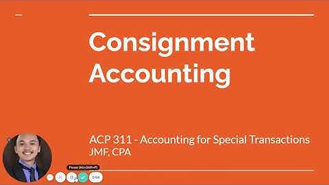 AFAR: Consignment Accounting