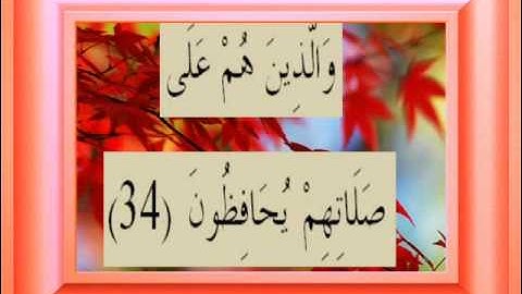 القران الكريم سورة المعارج الأية 34.wmv