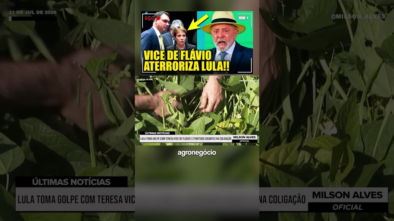 Lula TOMA GOLPE com Teresa vice de Flávio e 2 Partidos GIGANTES NA COLIGAÇÃO!!!
