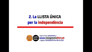 Part 2 - La LLISTA ÚNICA per la independència / Preguntes i Respostes 158