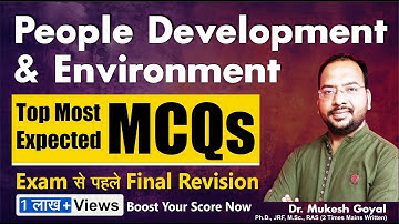 UGC/NTA NET Most Expected MCQ II People Development & Environment  II Must Watch Paper 1
