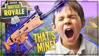 TROLLING ANGRY KID WITH HIS OWN SCAR ON FORTNITE! (ProPepper Fortnite Trolling)