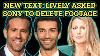 Unsealed Docs Show Blake Lively Asked Sony to Delete Footage Before Filing Vanzan Lawsuit