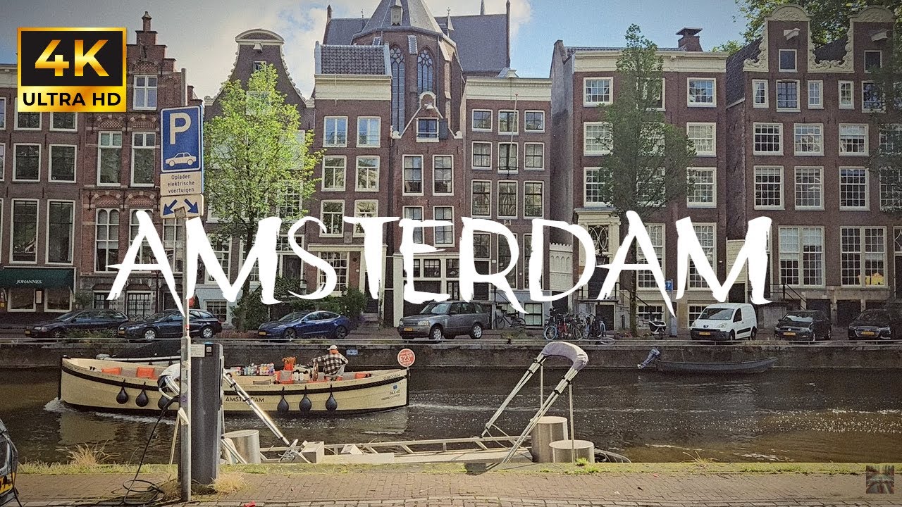 AMSTERDAM 4K , CYCLING THROUGH THE STREETS 2025