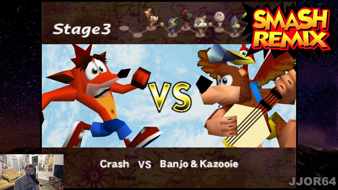 Smash Remix (N64) - SMASH REMIX 2.0 IS HERE! - JJOR64 plays