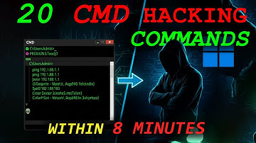 20 Powerful CMD Hacking Commands Every Ethical Hacker Must Know (Within 8 MINUTES!) #cmd #windows