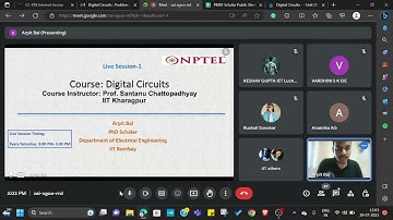 Week1 NPTEL-Digital Circuits-Live session (noc23_ee115)- TA Arpit Bal
