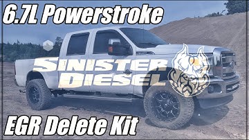 6.7L Powerstroke Sinister EGR Delete Install   HD 1080p