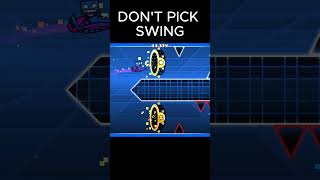 IMPOSSIBLE vs SWING... who wins? 💀  #gd #geometrydash