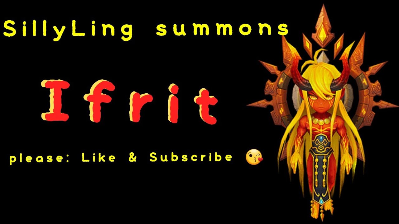 Summoning Ifrit using 4500 guild points...Wind/fire/water