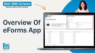 Web QMS Software: Overview of eForms App