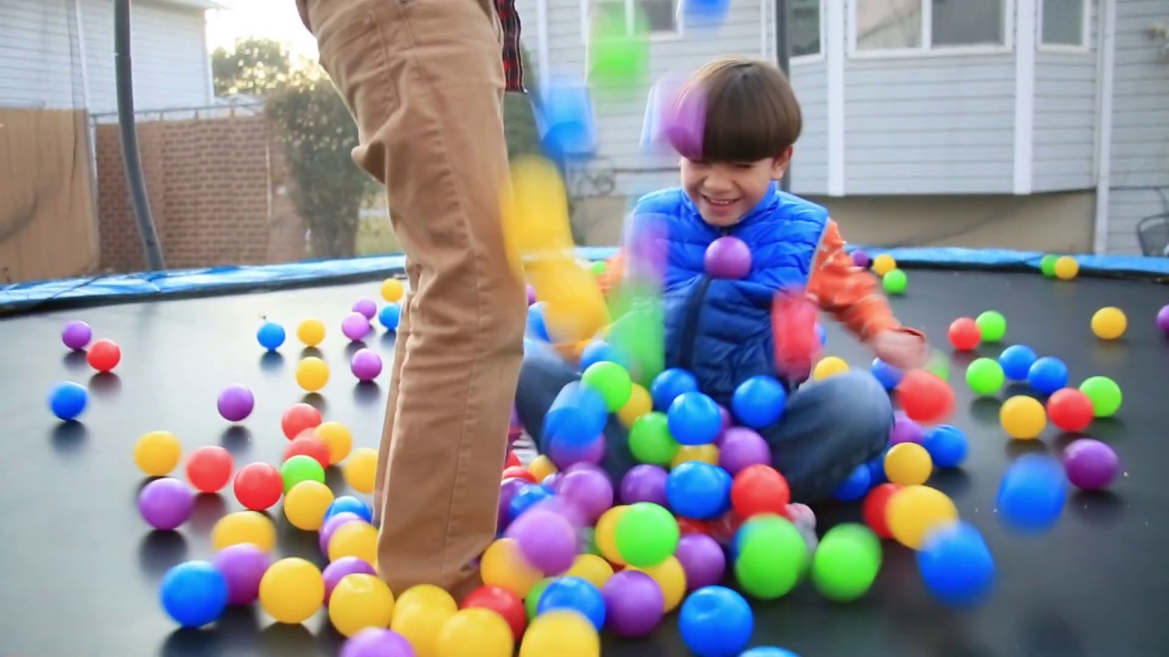 The Pit Ball Trampoline Challenge YouTube